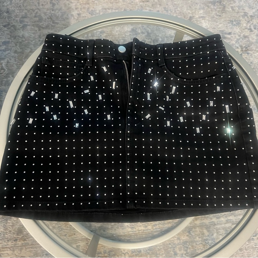 Black Studded Skirt